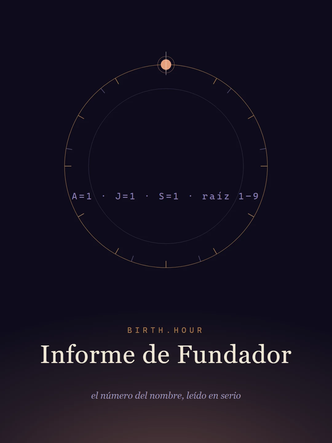 Informe de Fundador